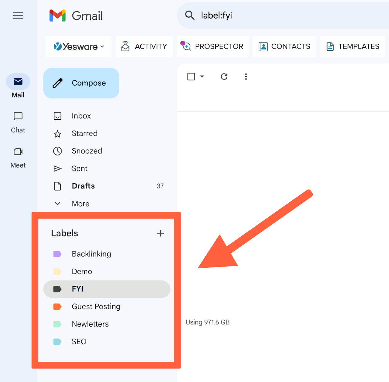 Email management: organizational tools - Gmail labels