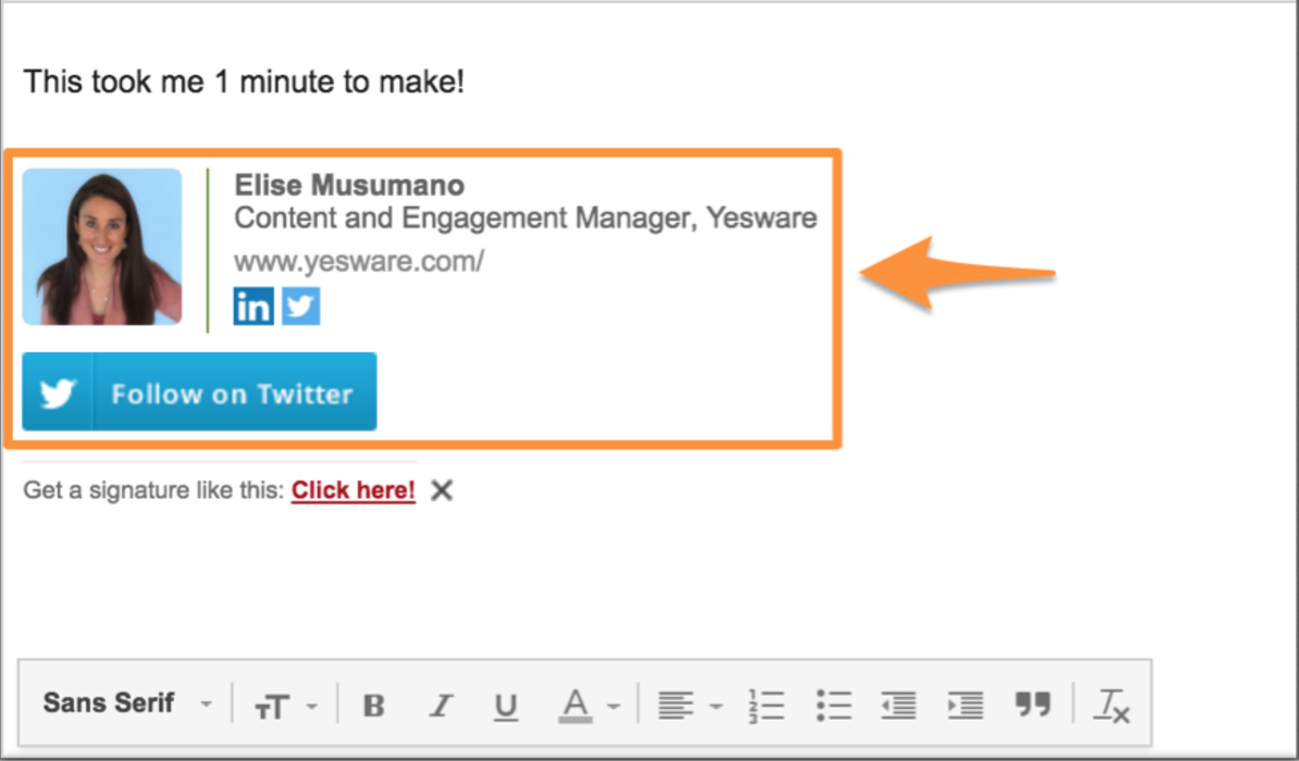 wisestamp gmail extension for email signatures