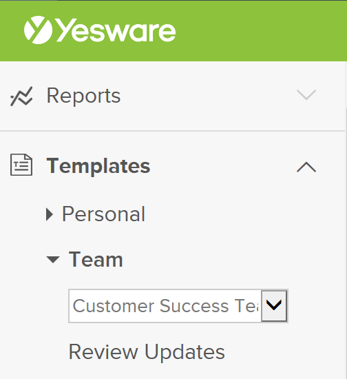 team template