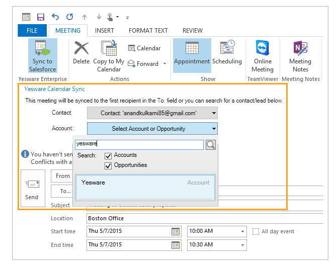 Salesforce Calendar Sync for Outlook Yesware Blog Yesware Blog
