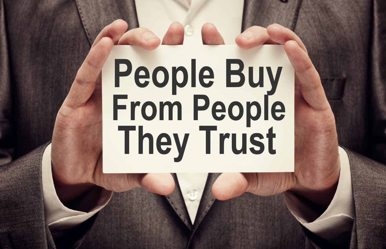 people buy from people they trust