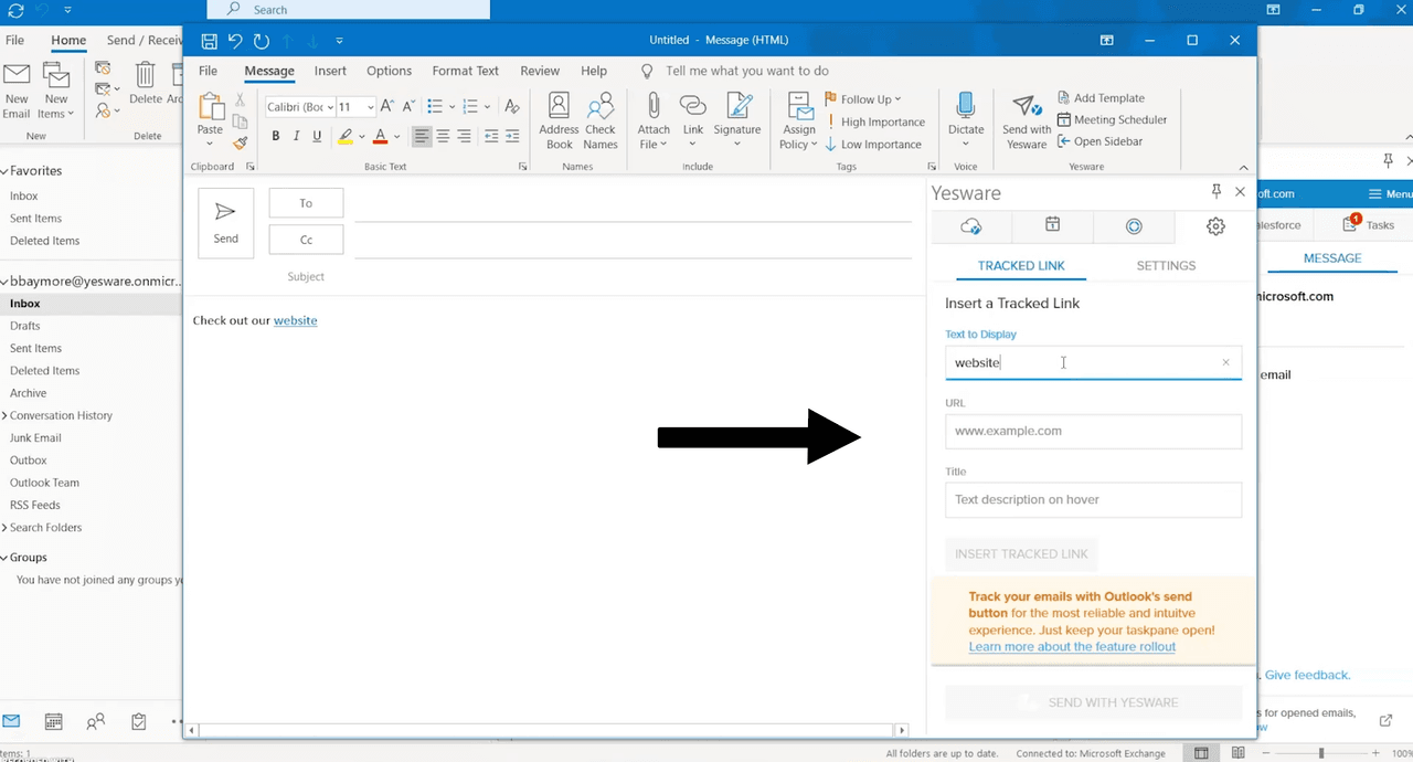 Yesware Link Tracking