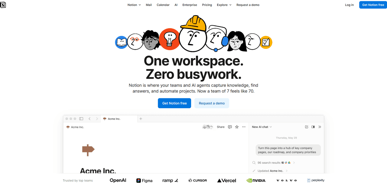 Unified workspace for team collaboration, project management, and automated knowledge capture.