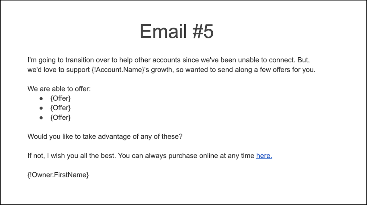 Drip Campaign Examples: Trial Email 5