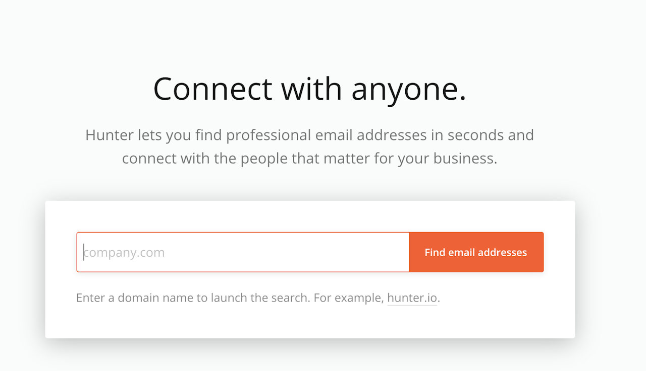 Find Email Addresses | Hunter.io