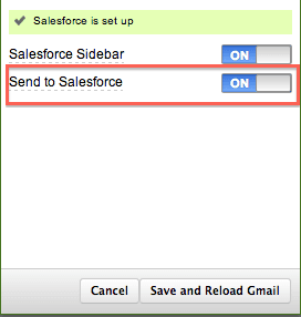 Send to Salesforce Preferences