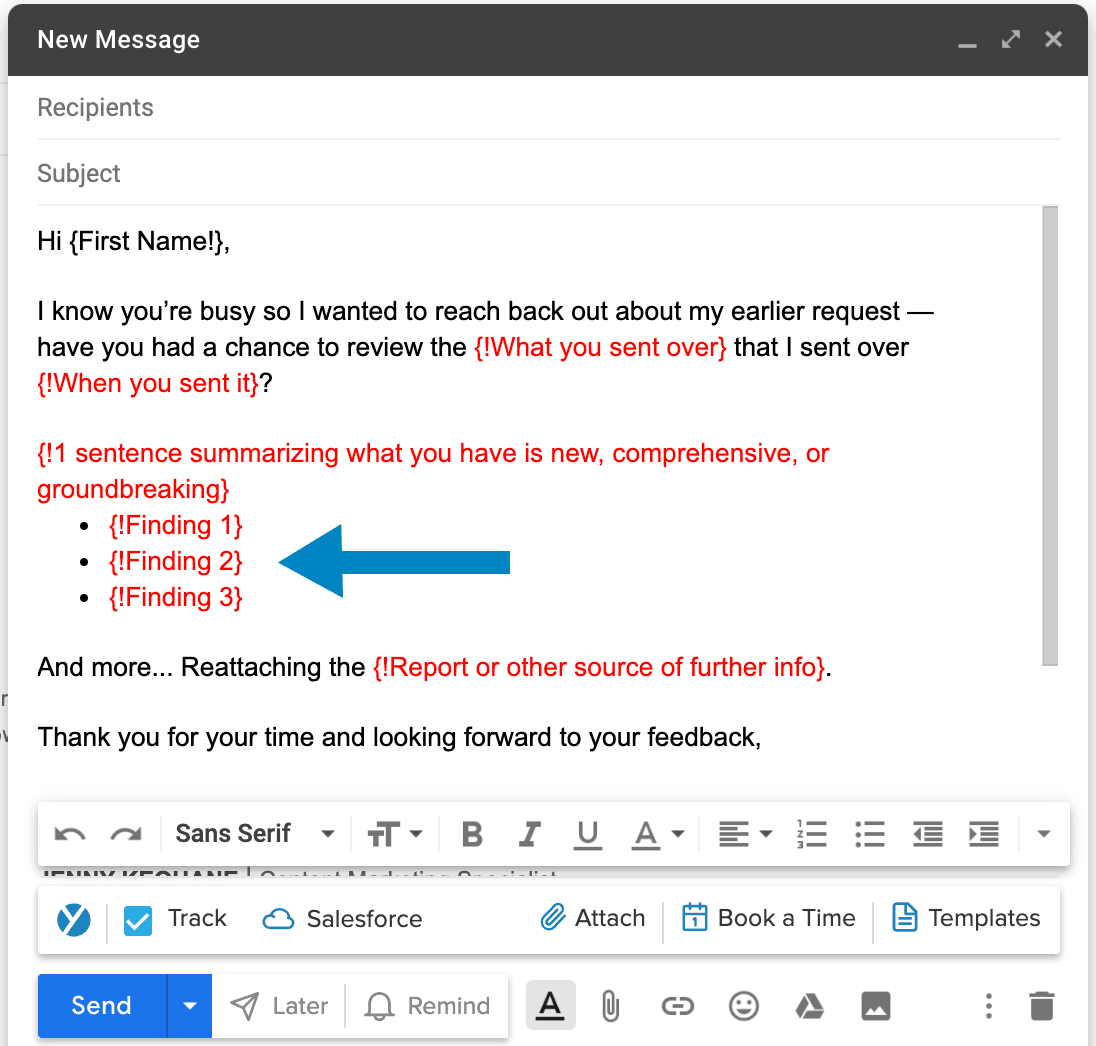 email format