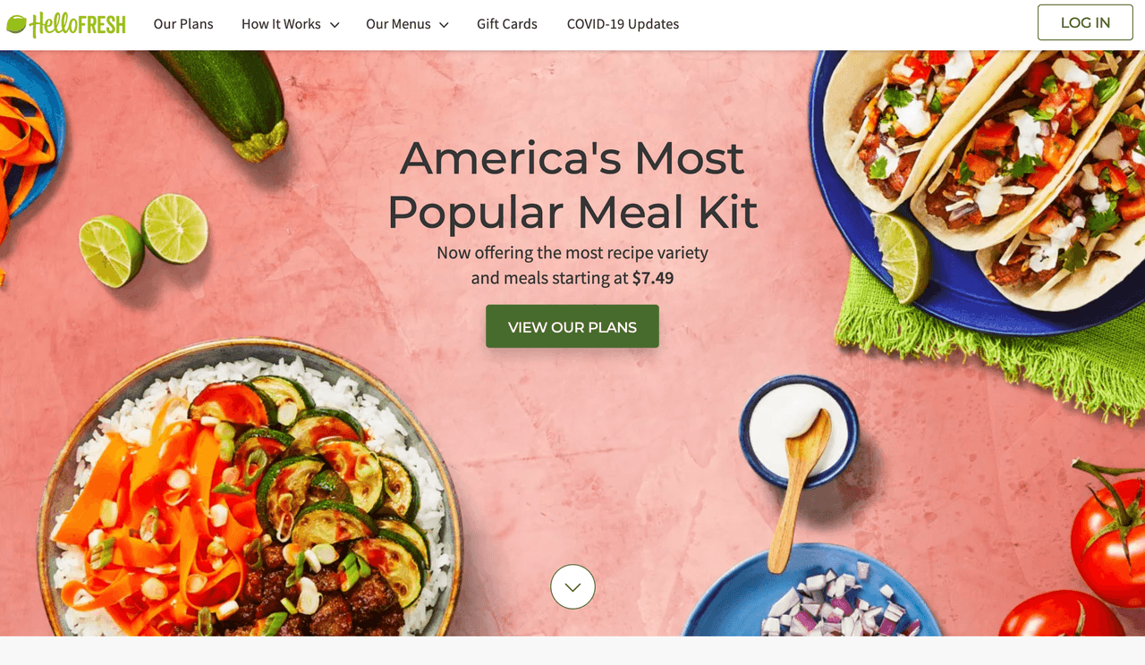 Unique Selling Proposition Examples: HelloFresh