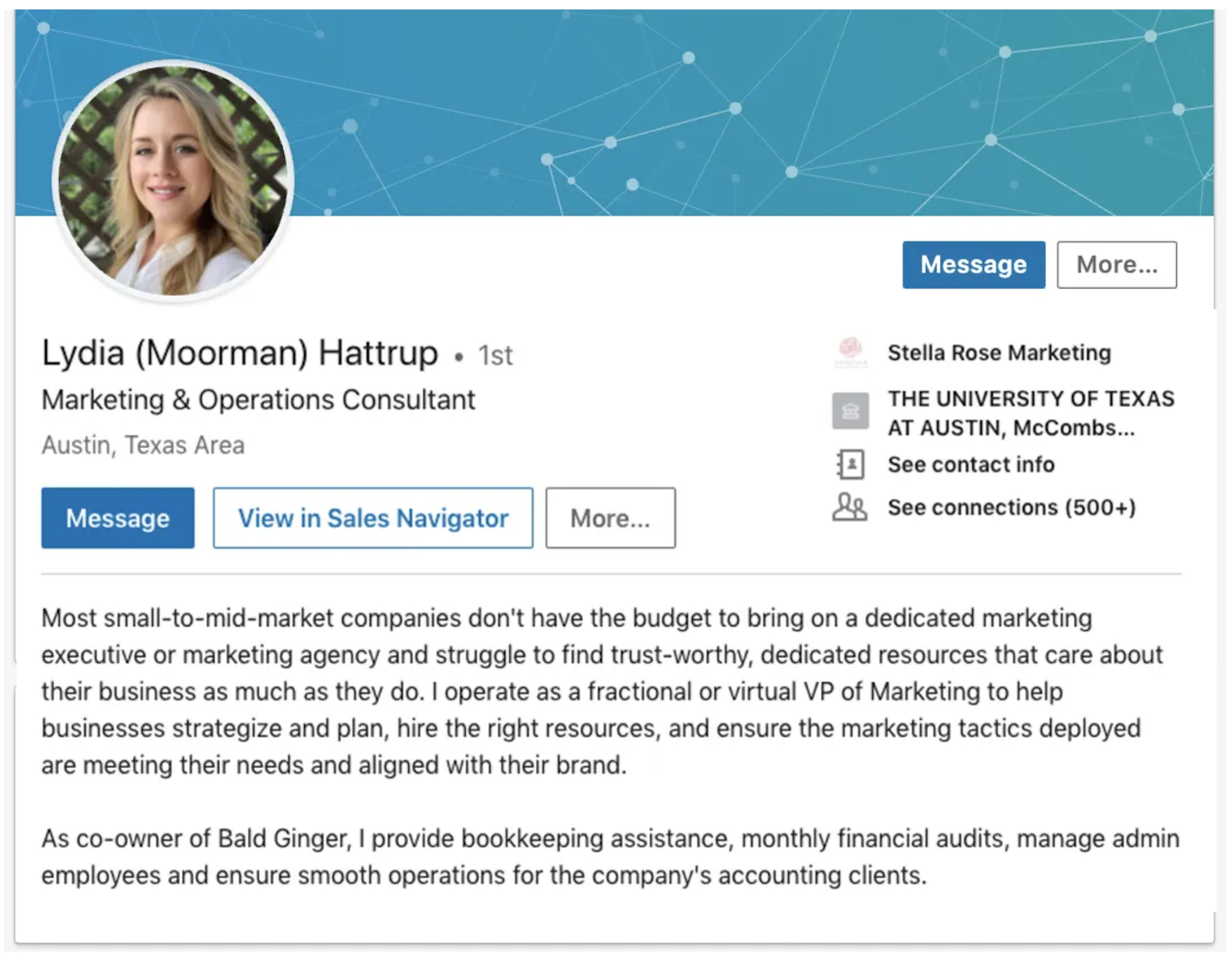 using LinkedIn for sales - prospect-focused summary