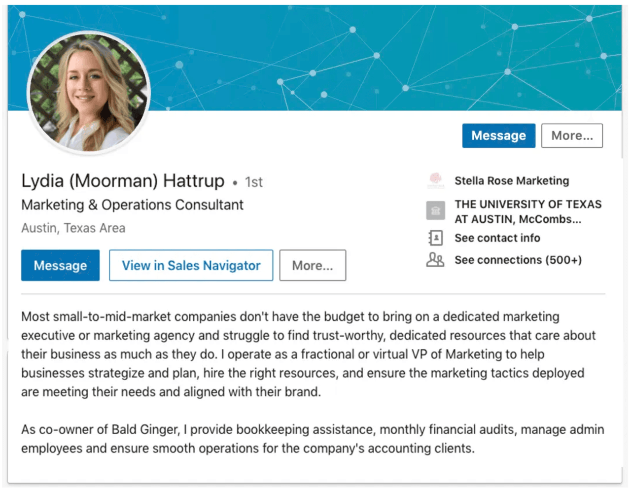 using LinkedIn for sales - prospect-focused summary