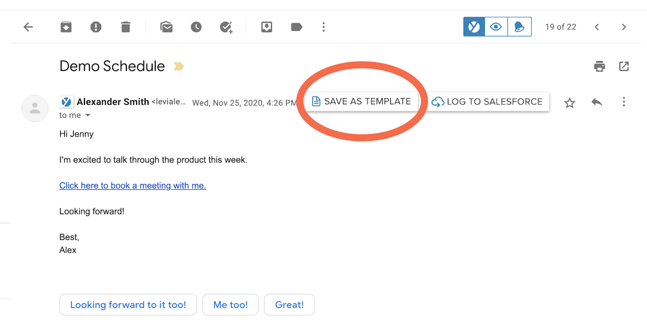 Save email as a template to reuse
