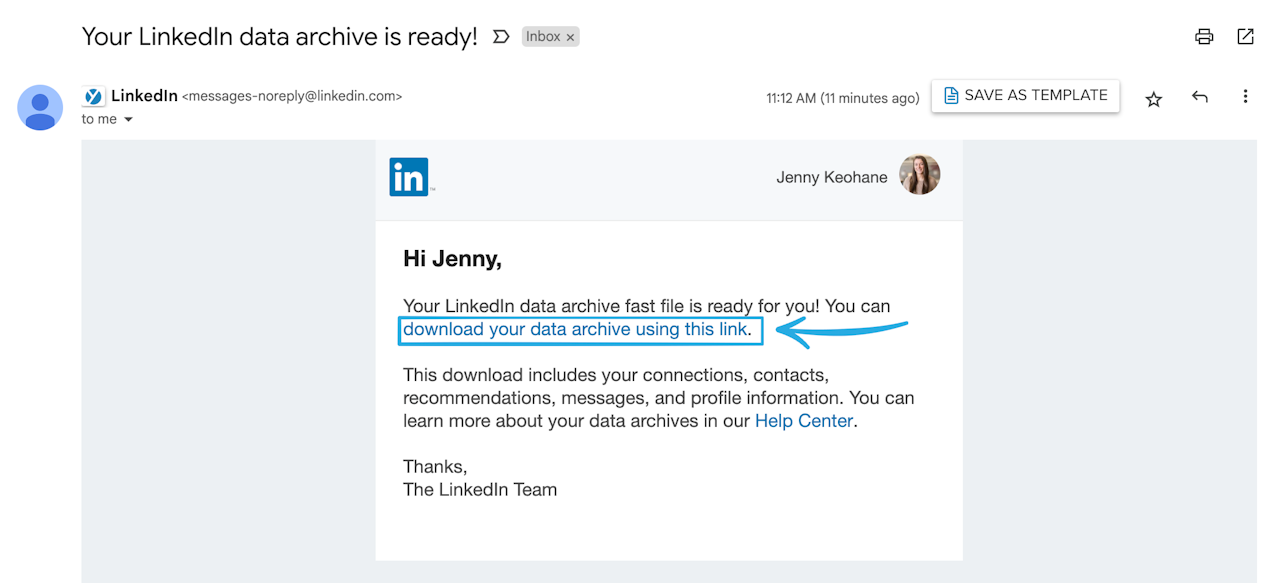 How to find email addresses using LinkedIn: Step 4