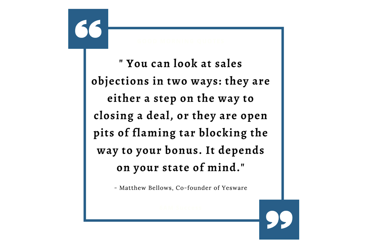 overcoming objections in sales