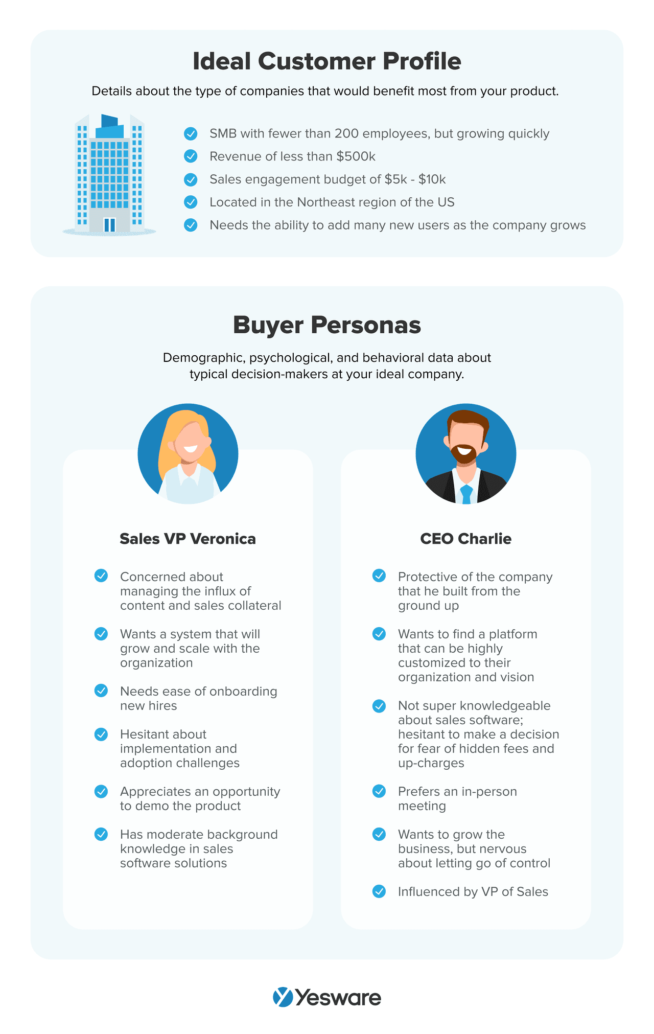 Strategic Sales Plans Examples: Ideal Customer Profile and Buyer Personas