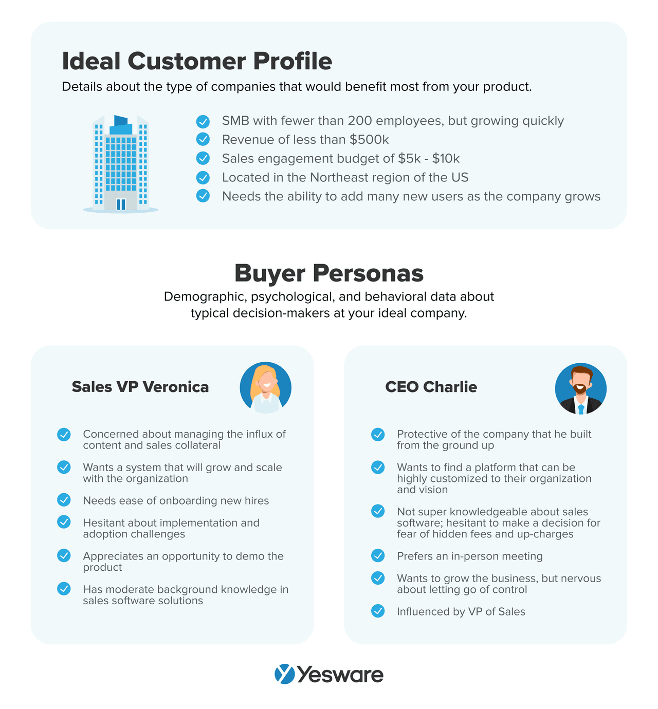 Strategic Sales Plans Examples: Ideal Customer Profile and Buyer Personas