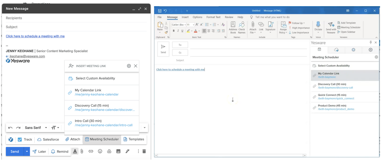 Meeting Scheduler for Outlook and Gmail