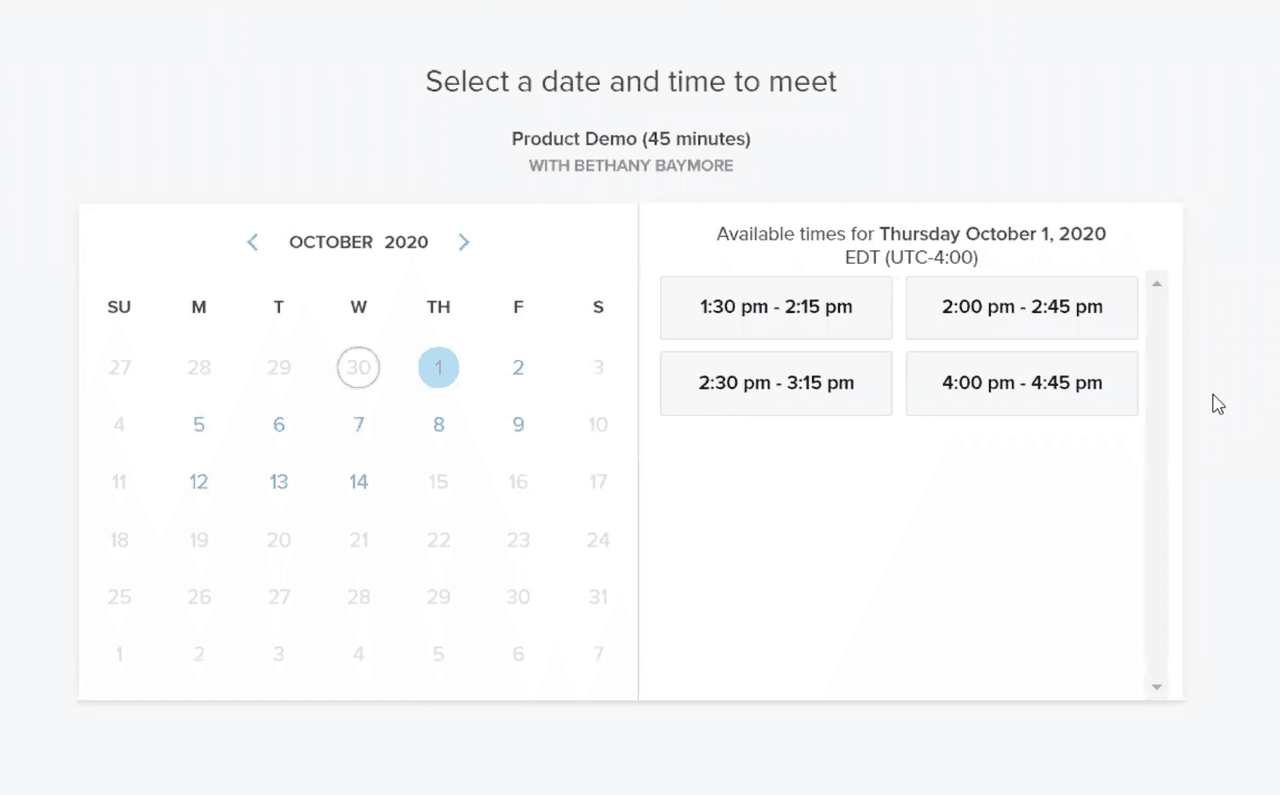 how to send a calendar invite in outlook: Yesware meeting scheduler