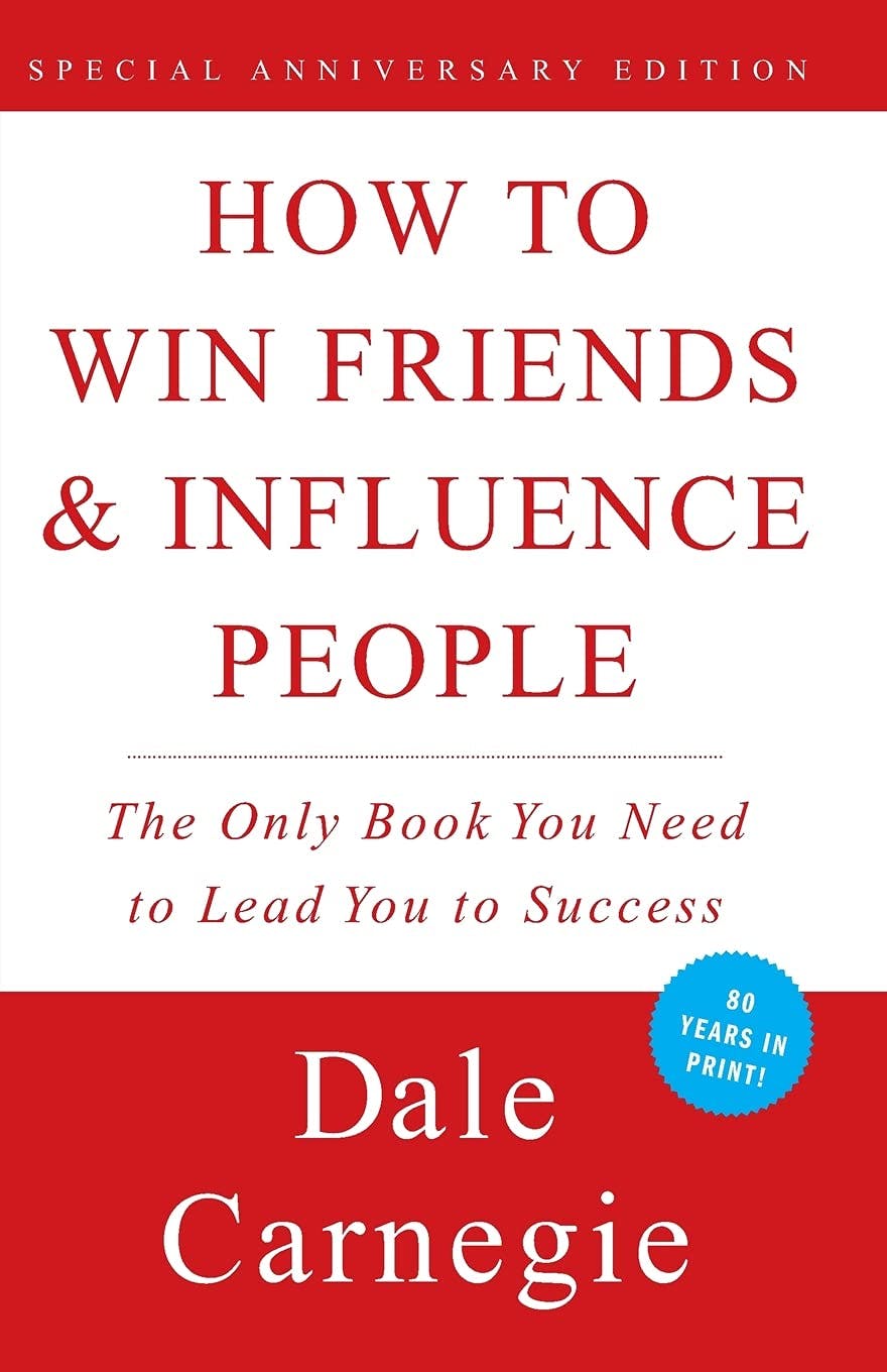 Sales books: How to Win Friends and Influence People, Dale Carnegie