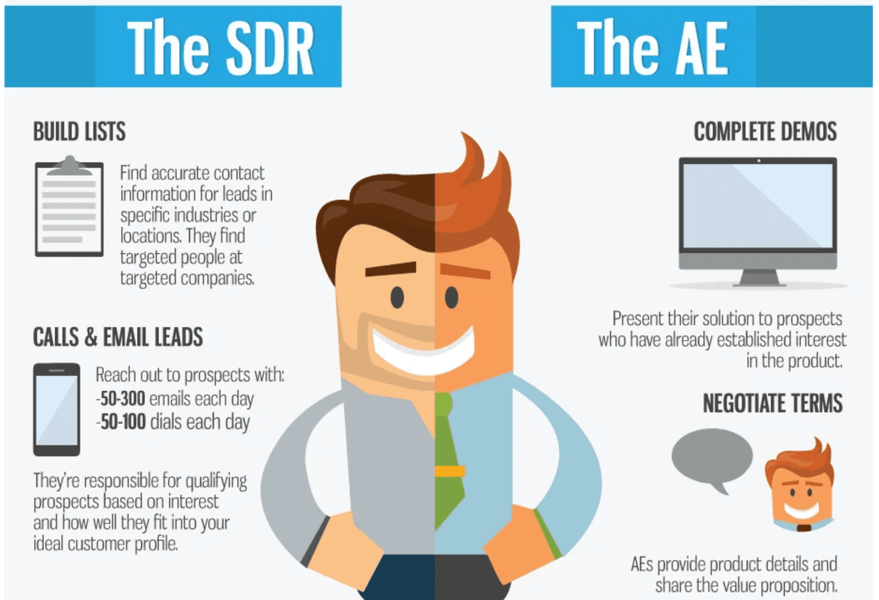 account executive: sdr vs ae 