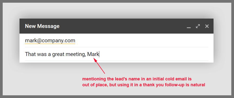 Follow-Up Email Subject Line Example