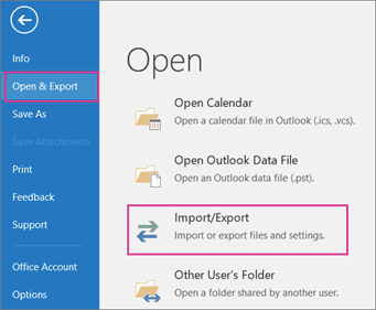 how to export outlook contacts