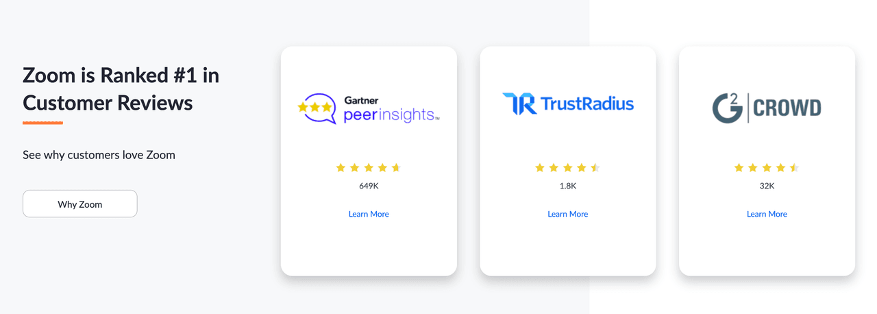 social proof example 7: Zoom