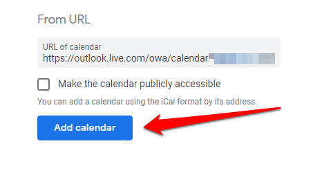  How to sync your Outlook calendar with your Google calendar using the URL method