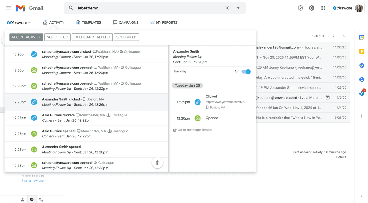 How To Tell if Your Email Has Been Read: Yesware Email Tracking in Gmail