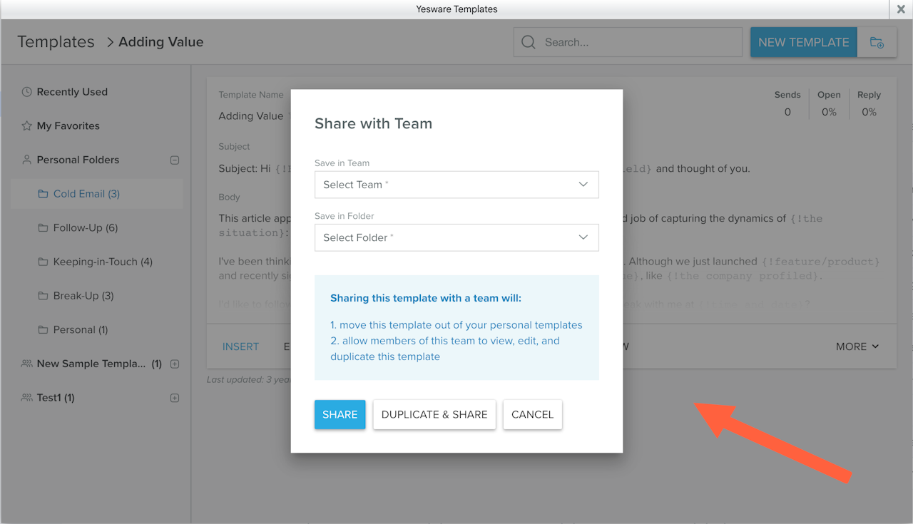 How to share Gmail Templates with your team