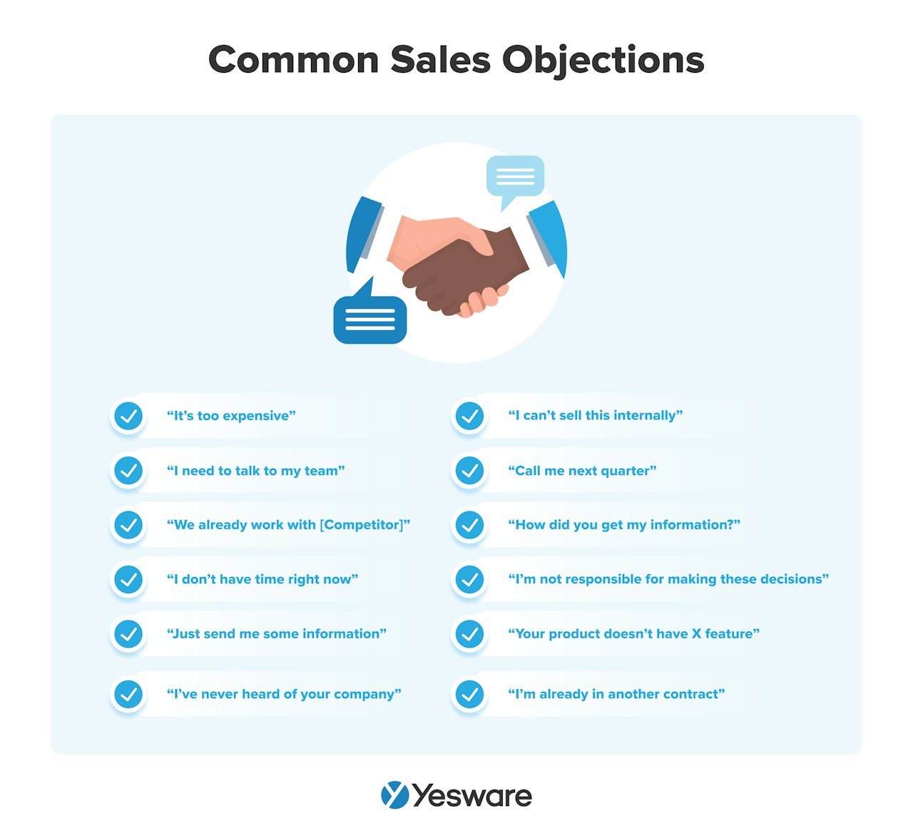 common sales objections