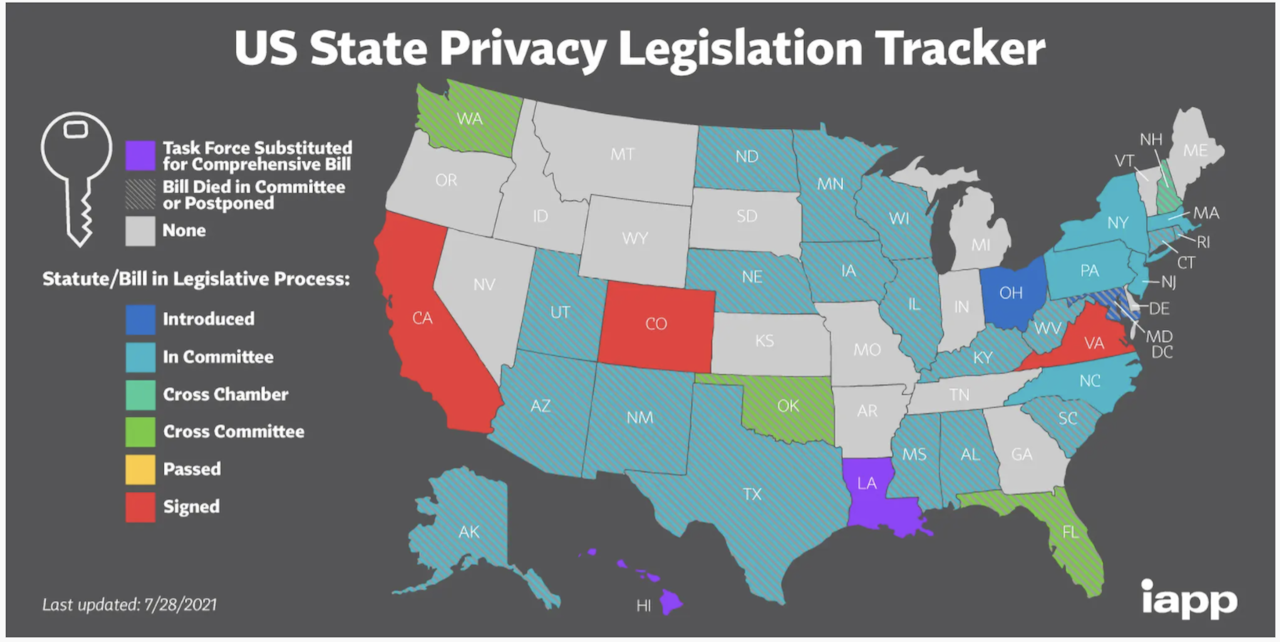 lead data: US state privacy legislation tracker 