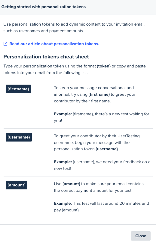 Automate email with personalization tokens 