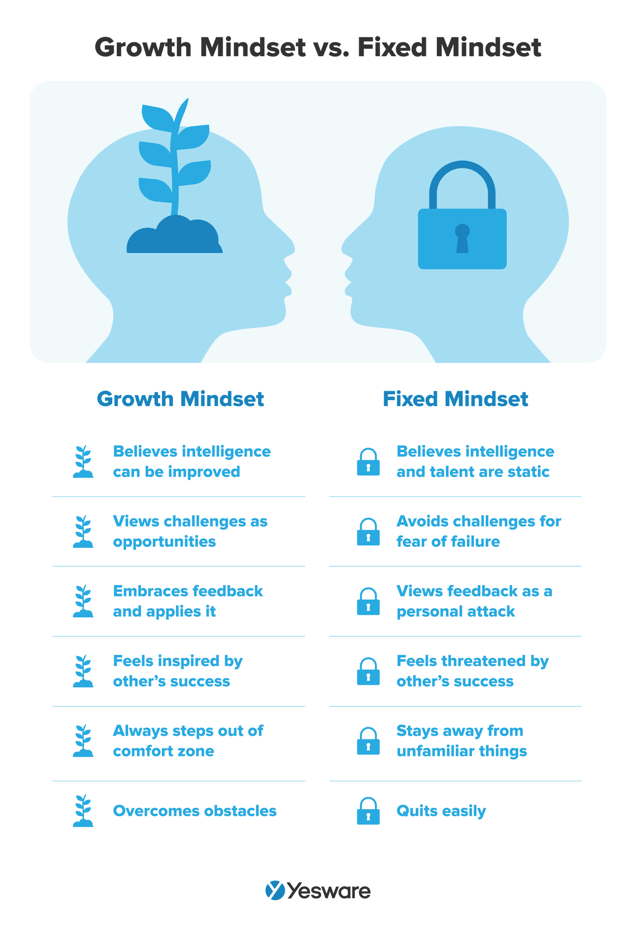 Common challenges in sales performance analysis: growth mindset vs. fixed mindset