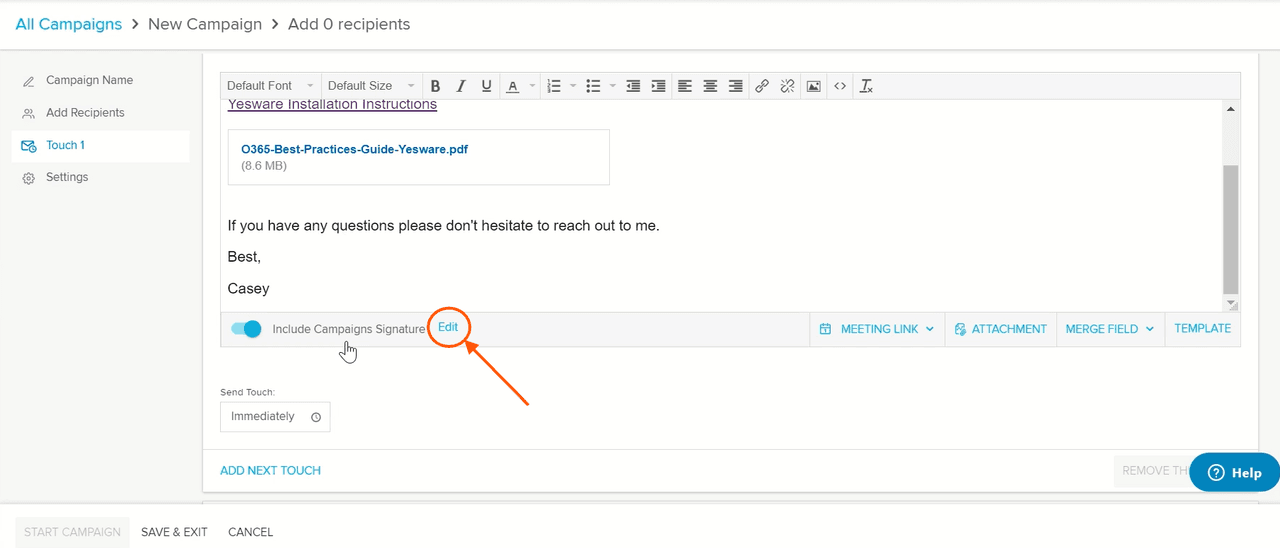 how to automate emails in outlook: create signature