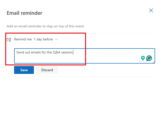 how to automate emails in outlook: write reminder to send email