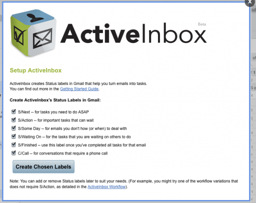 Here's the Active Inbox Popup before you get to use the plugin