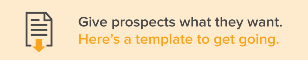 proposal template that gives prospects what they want