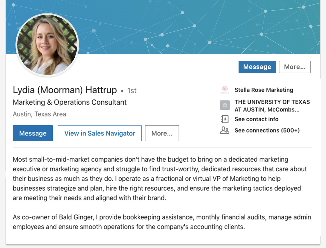 introduction section in linkedin