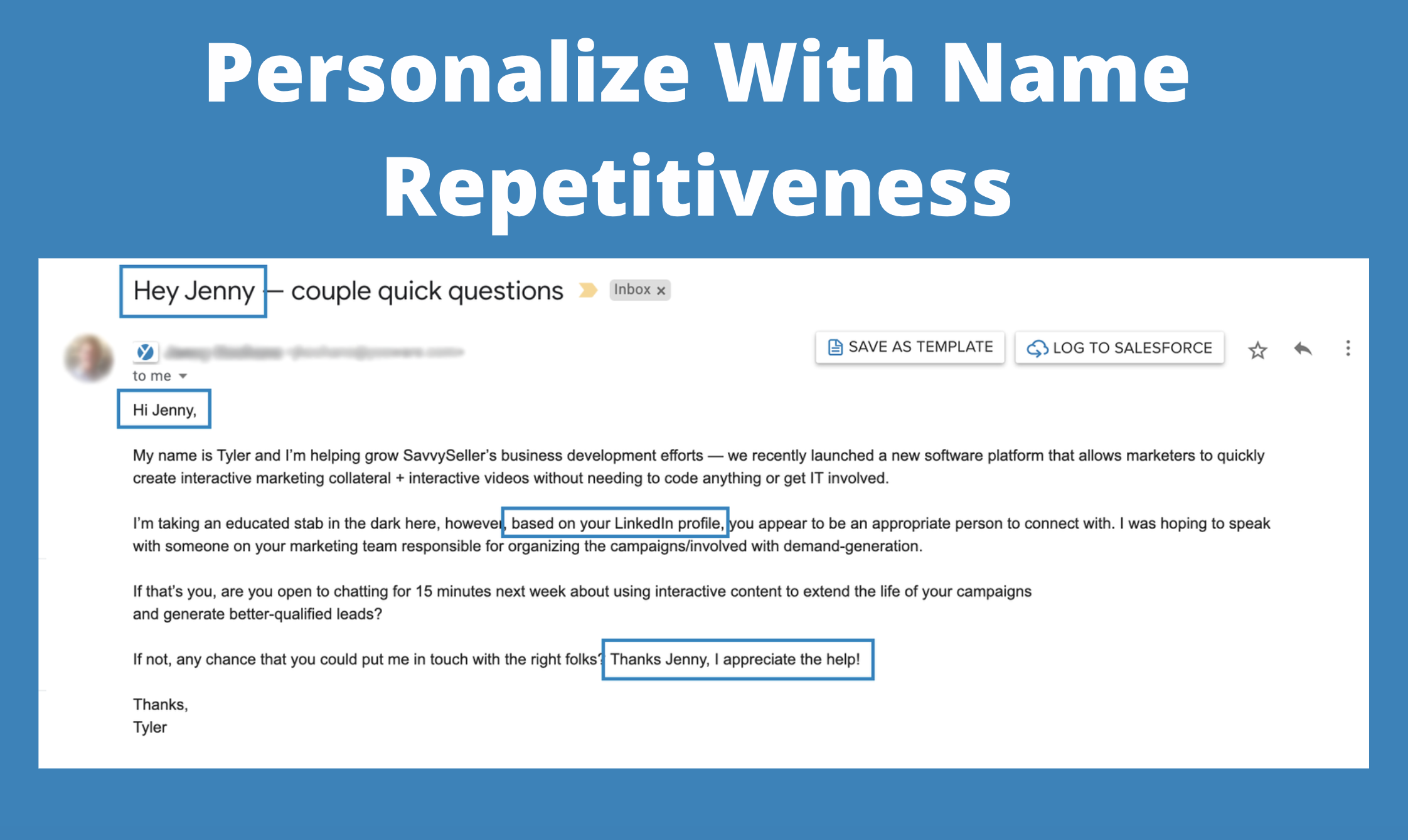 How to Send Personalized Email [TEMPLATES]