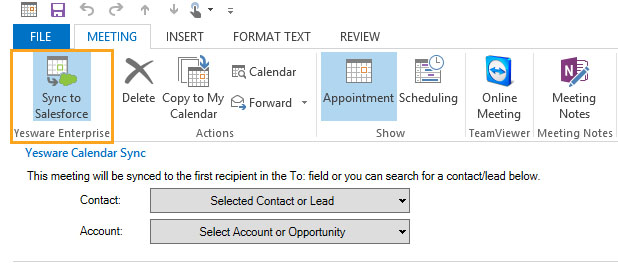 Salesforce and Outlook Calendar Sync | Yesware