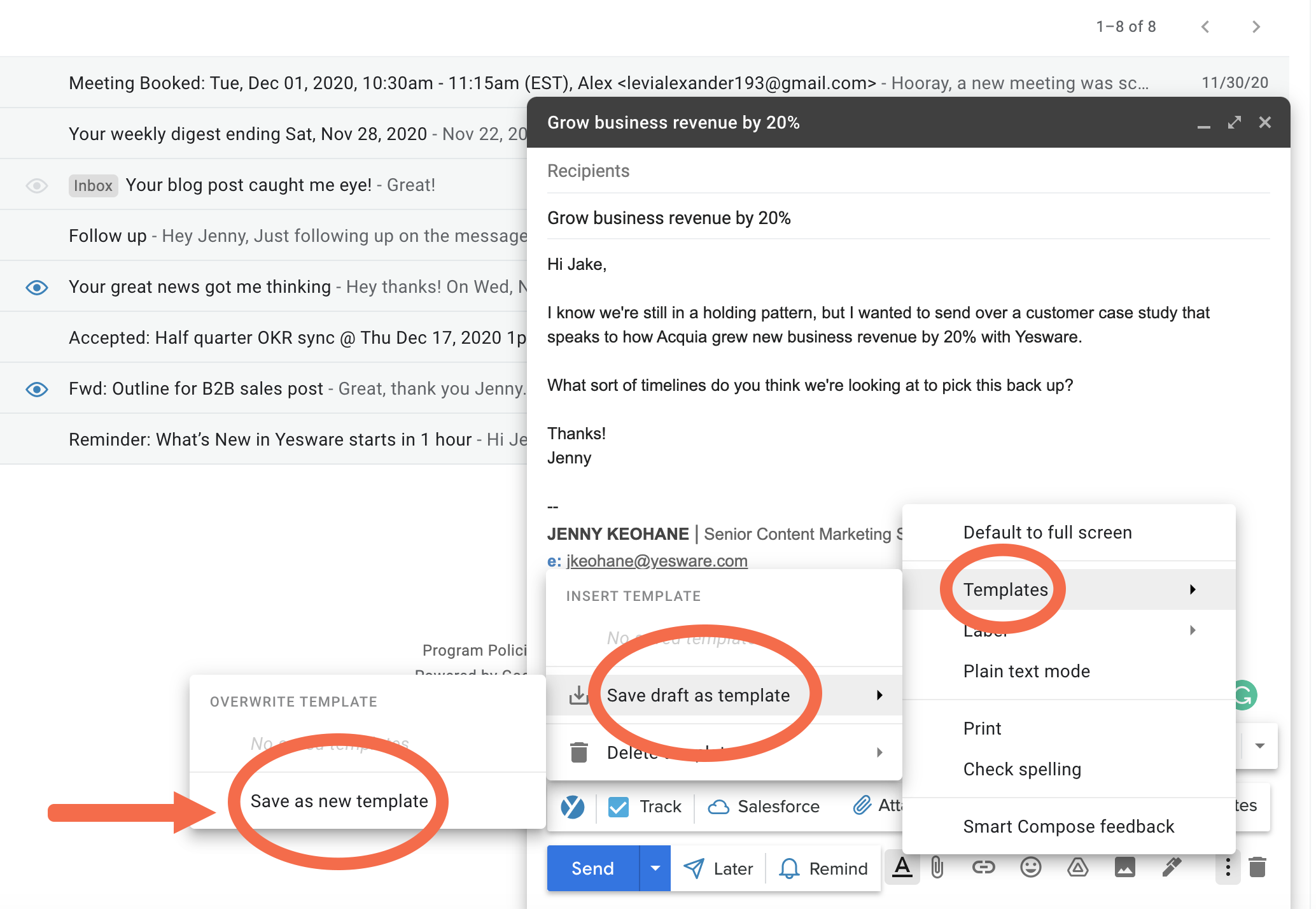 How To Create Gmail Templates For Sales Yesware