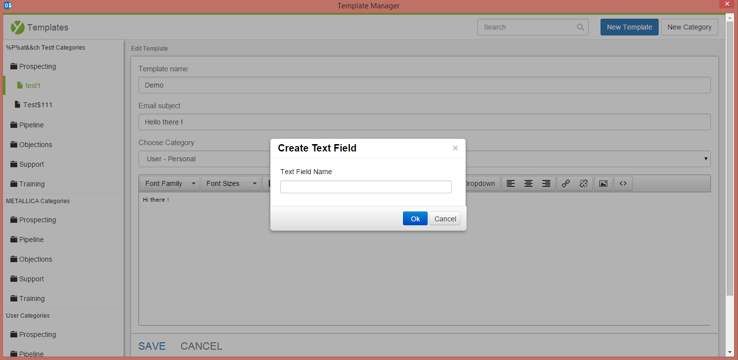 how to create an outlook template