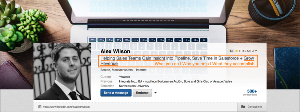make your linkedin profile 40x stronger with these tricks yesware blog example linkedin profile