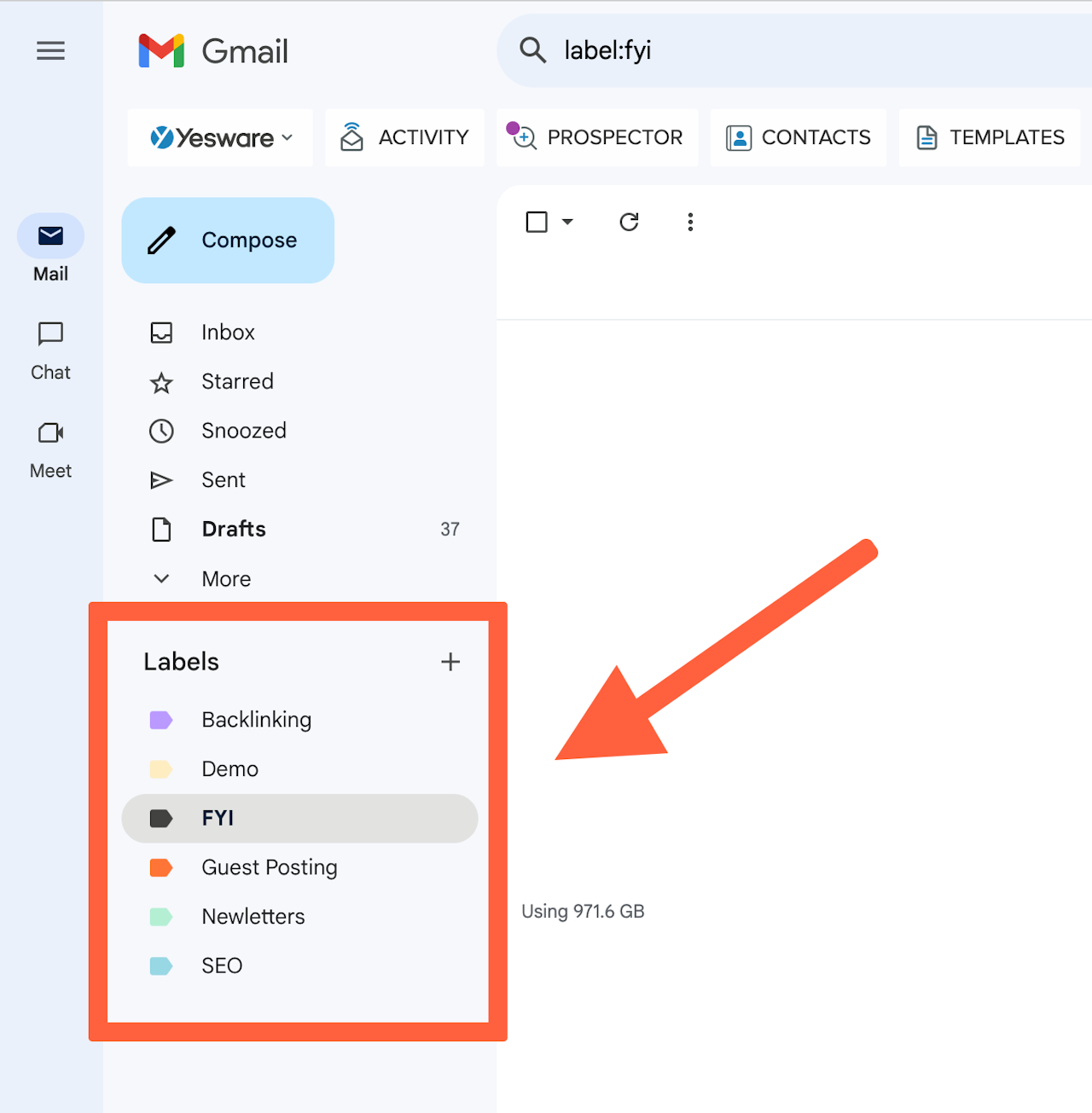 email inbox management: folders and labels in Gmail